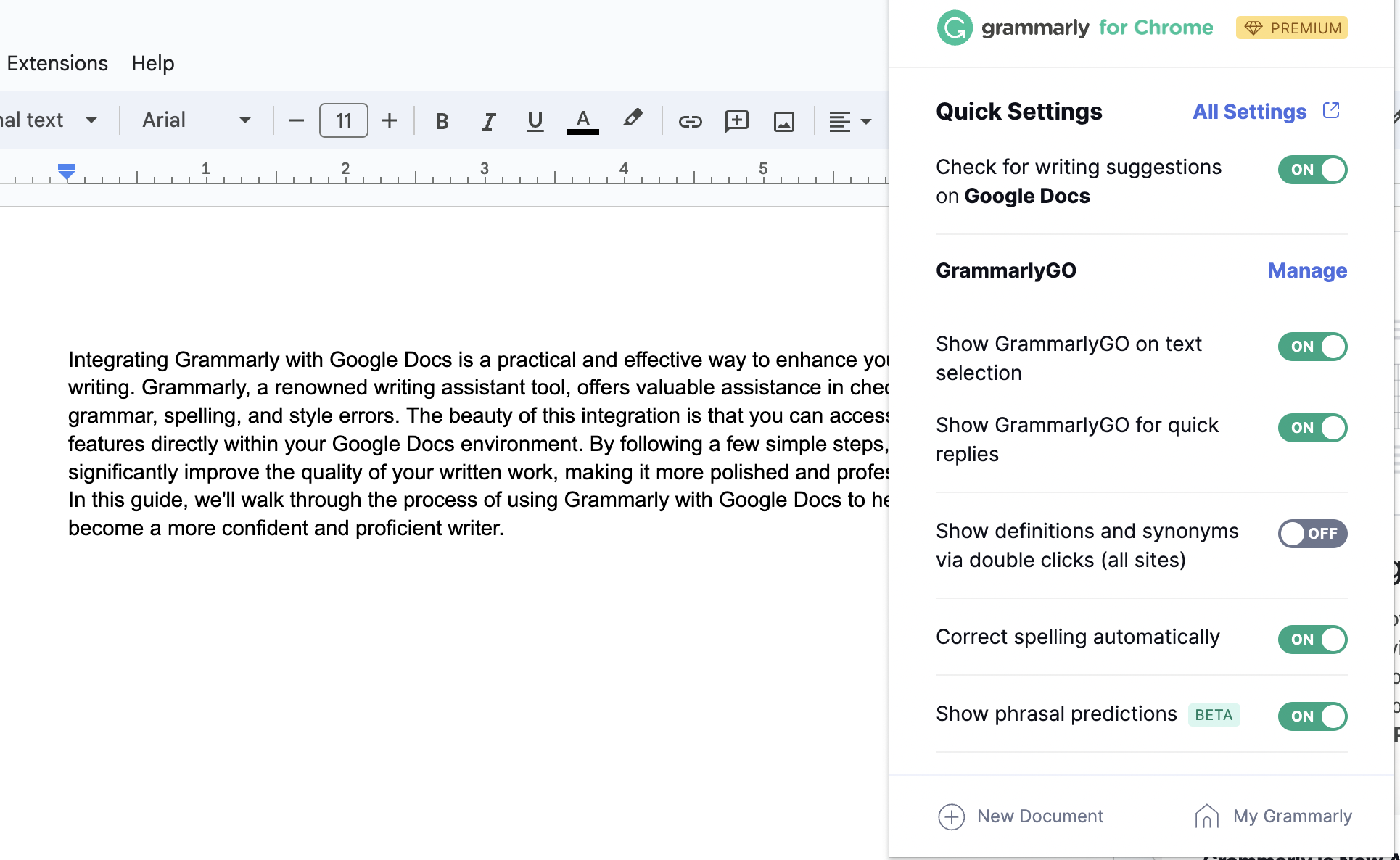 How to Add Grammarly to Google Docs