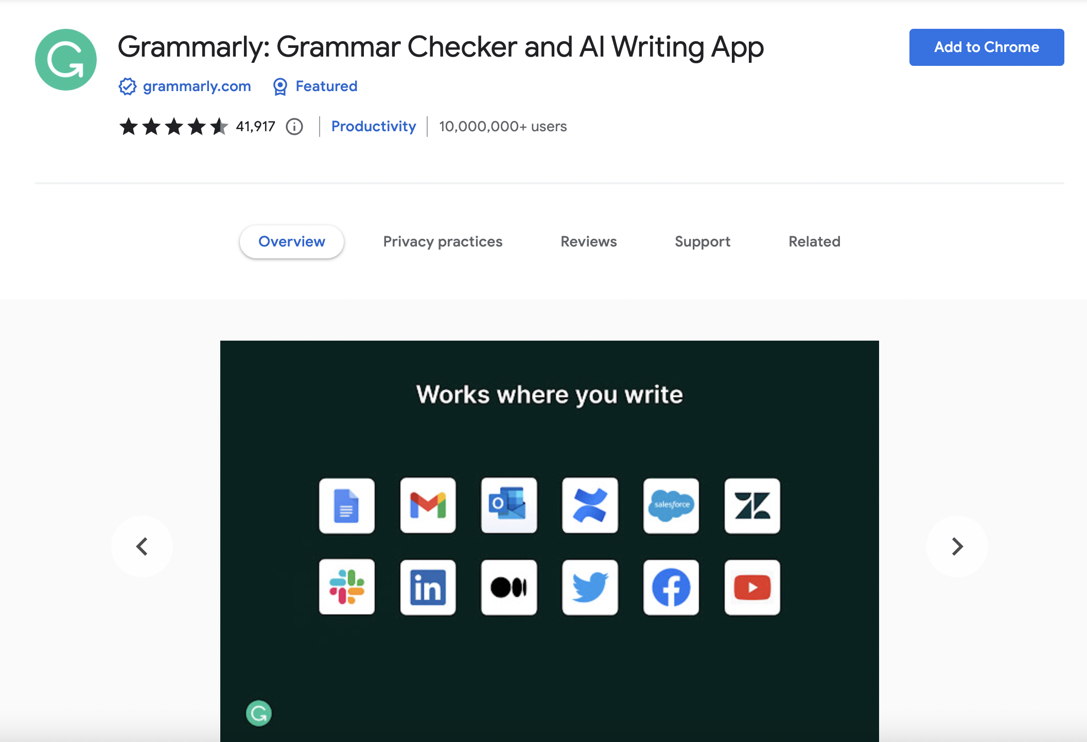 Install Grammarly Extension